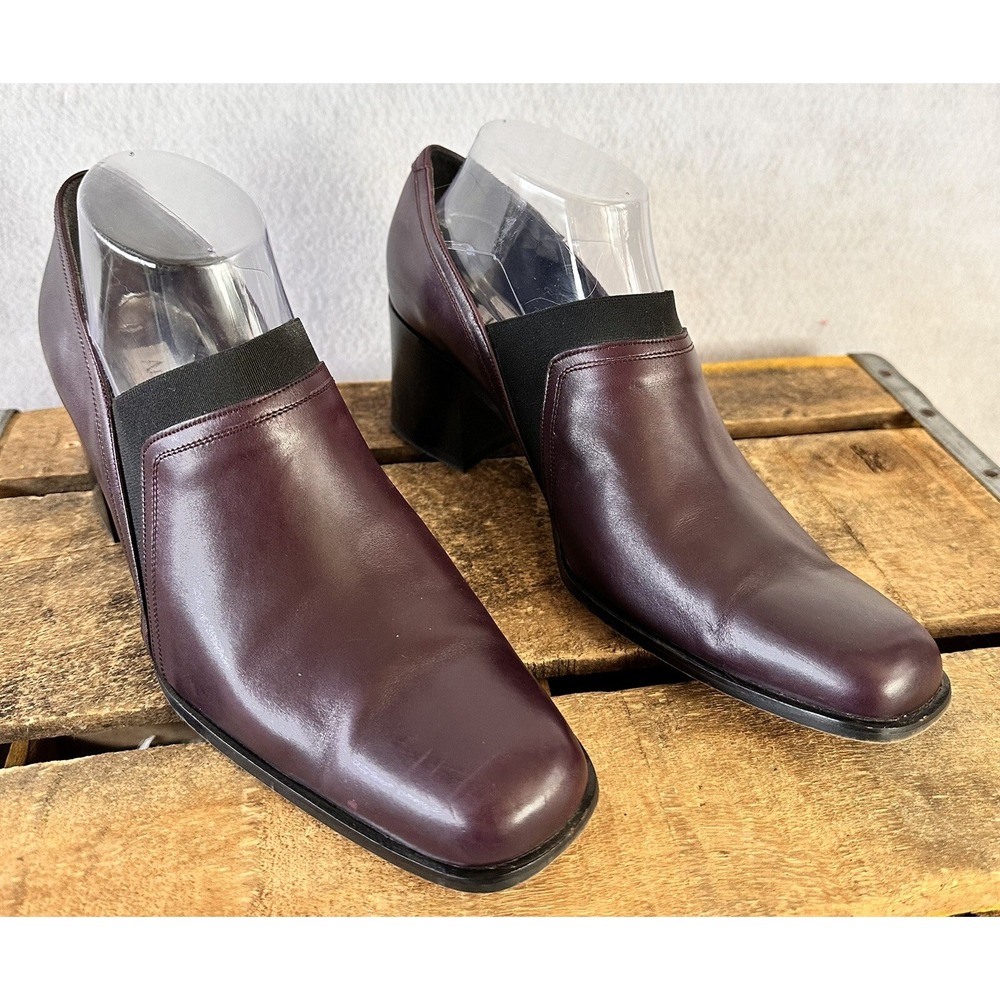 Aldo Chelini Leather Heels Shoes Made in Italy Women’s 9.5 M Career Retro Office